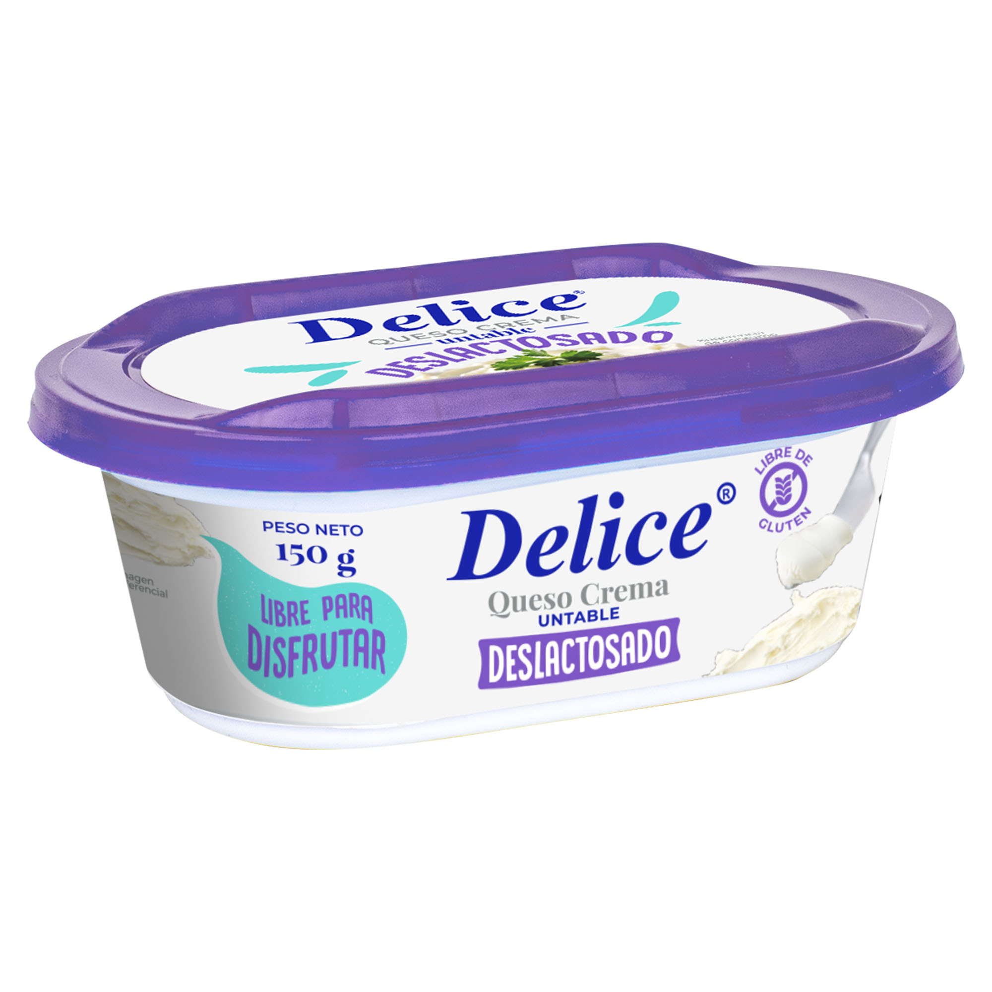 Queso Crema sin Lactosa DELICE Pote 150g