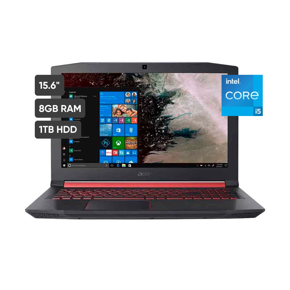 Notebook ACER AN515-52-54EV 15.6'' Intel Core i5 8GB 1TB Black