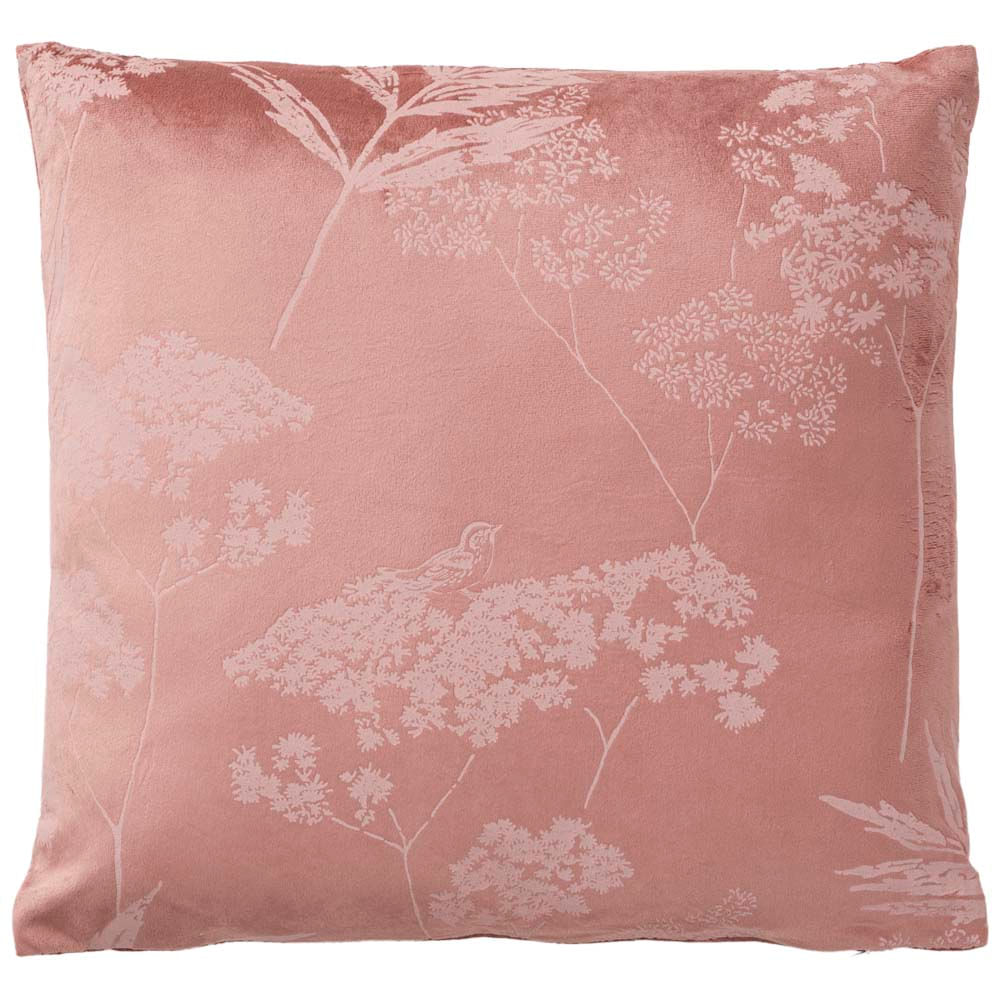 Cojín DECO HOME Ave De Ensueño Velvet Rosa