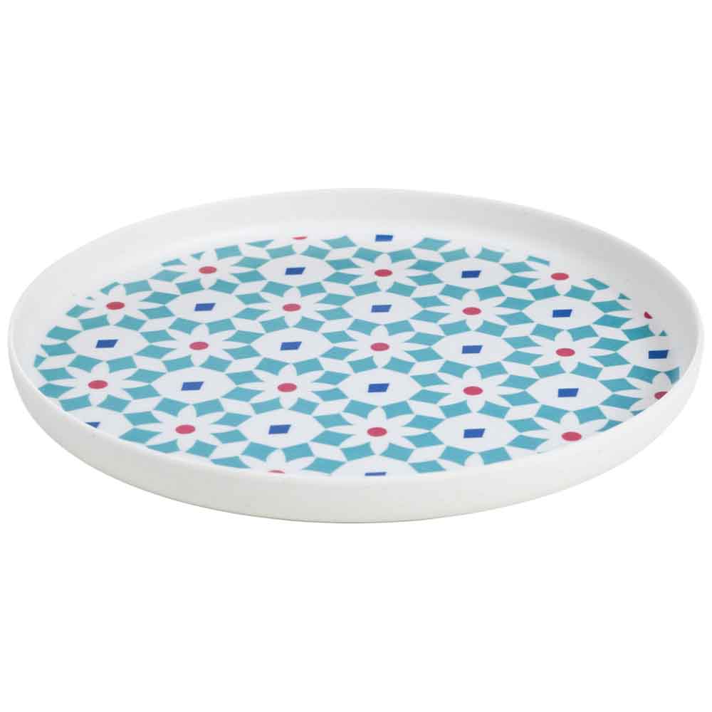 Plato Tendido DECO HOME 25cm Con Borde Marruecos