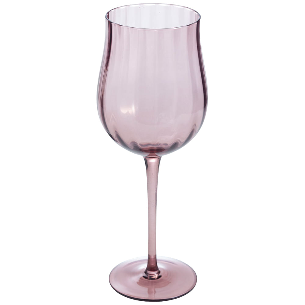 Copa de Vidrio DECO HOME Rosada Ave