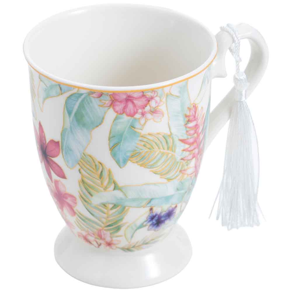 Taza DECO HOME Flores Ave