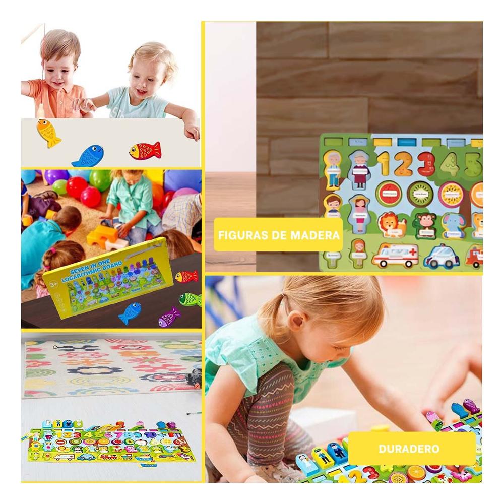 Creativo Pesca Numeros y Figuras para Niños Juego Interactivo y Educativo Y+Papel Regalo