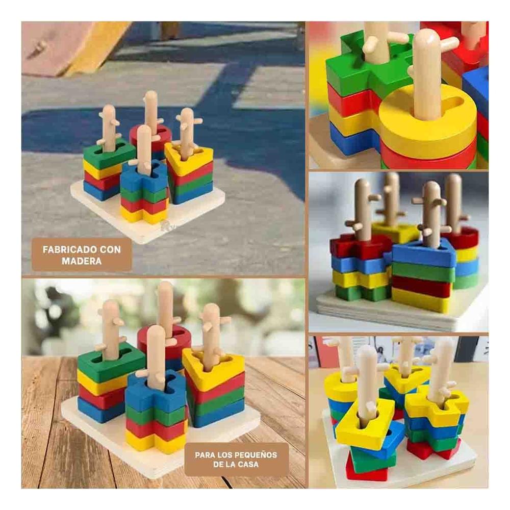 Set Didactico Encaje para Ninos Motricidad y Creativo Y+Ligas Regalo