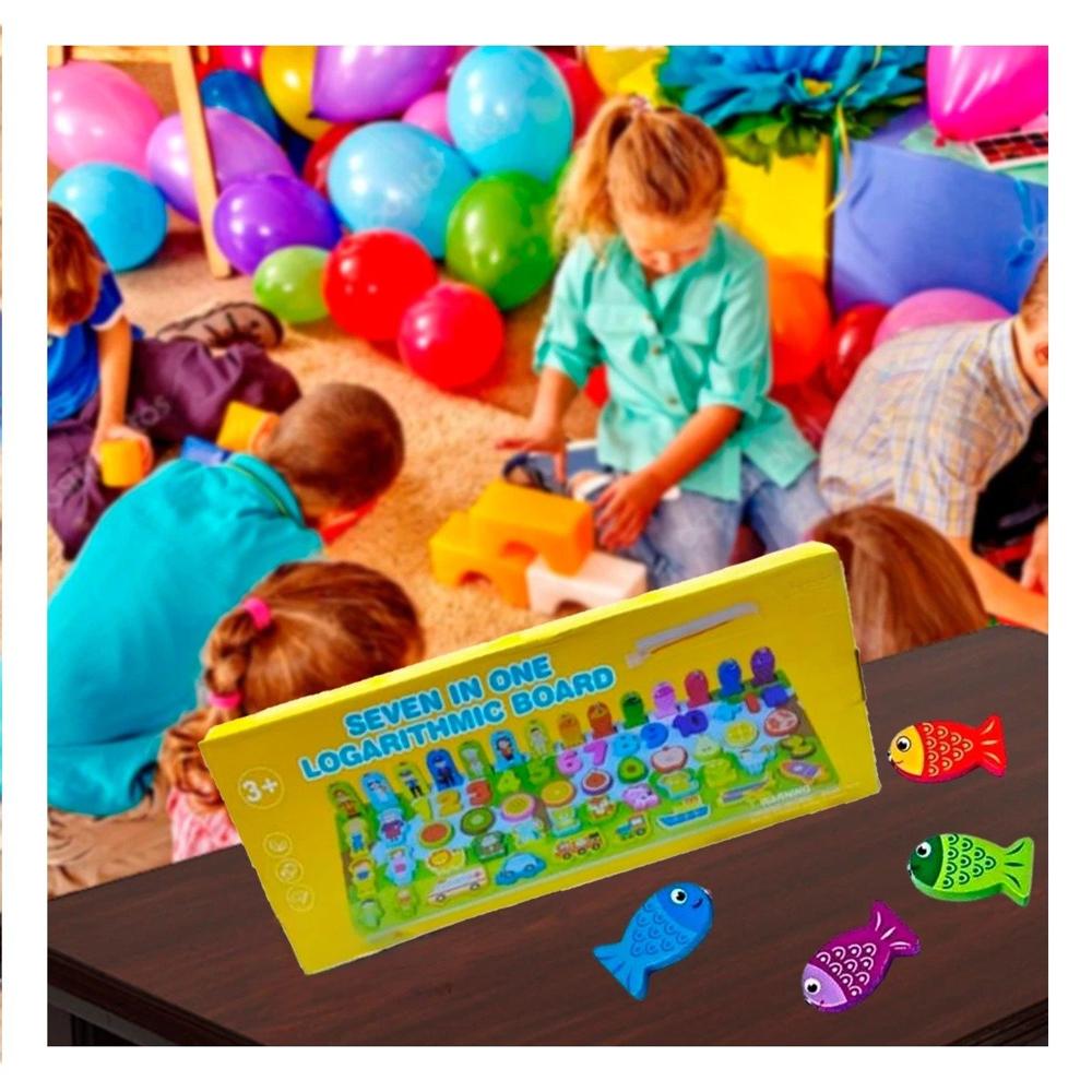 Pack6 Formacion Pesca Numeros y Figuras para Niños Aprendizaje Interactivo