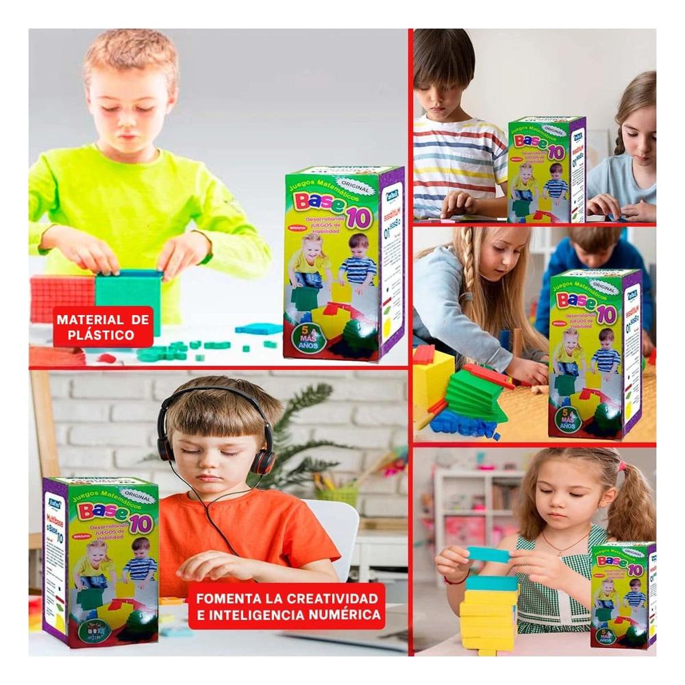 Set Logico Base 10 para Desarrollar Habilidades Matematicas en Ninos Y+Ligas Regalo