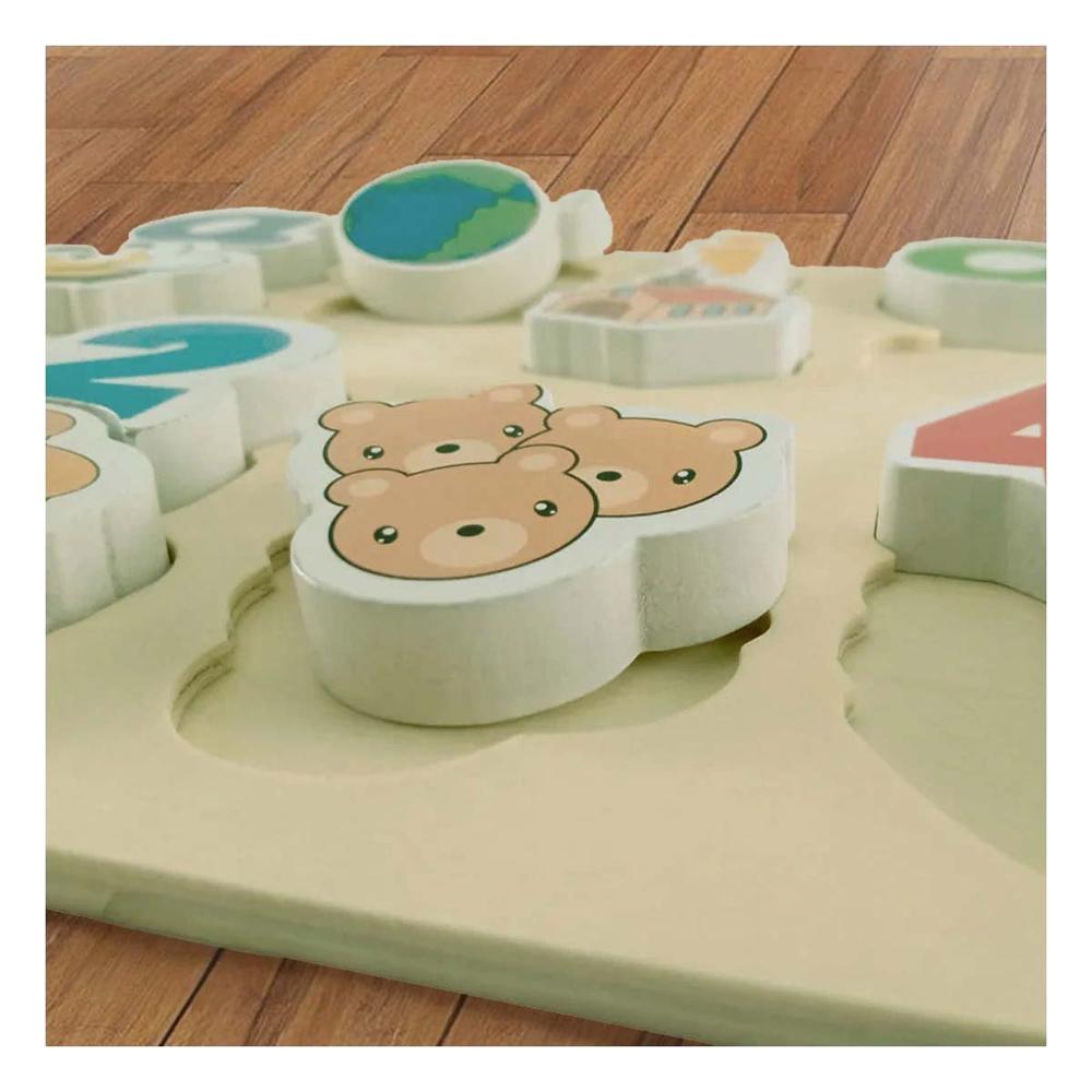 Set Educativo de Rompecabezas con Vocales y Numeros Y+Post It