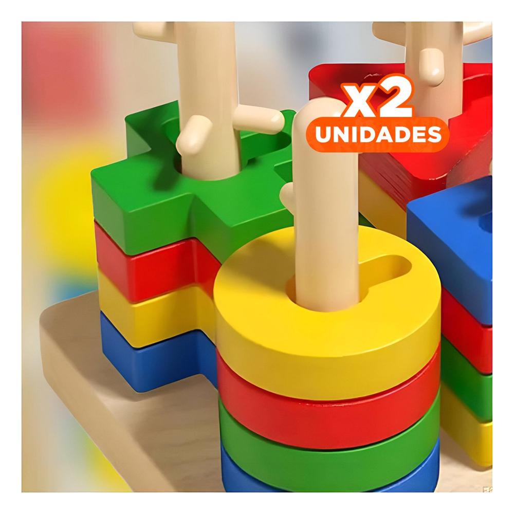 Pack2 Figuras Didactico Encaje para Ninos Creativo y Motricidad