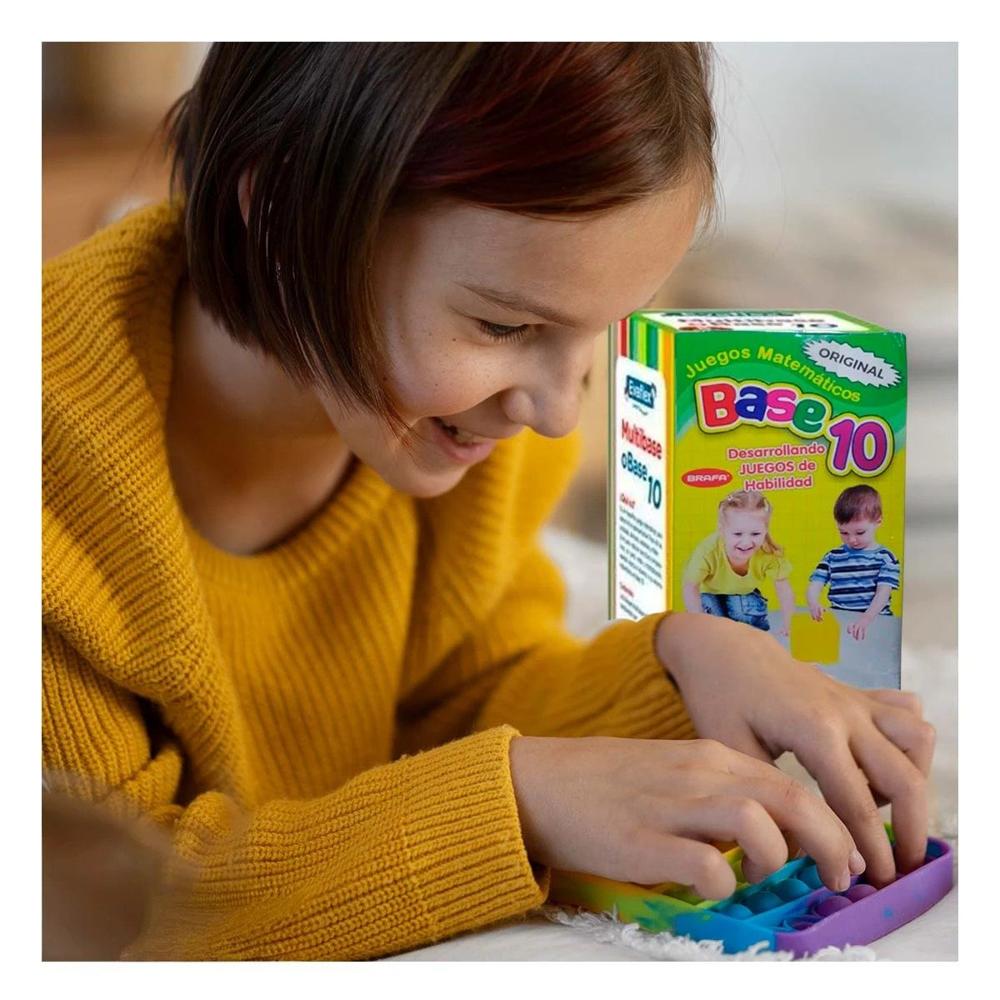 Set Educativo Base 10 para Desarrollar Habilidades Matematicas en Ninos Y+Papel Regalo