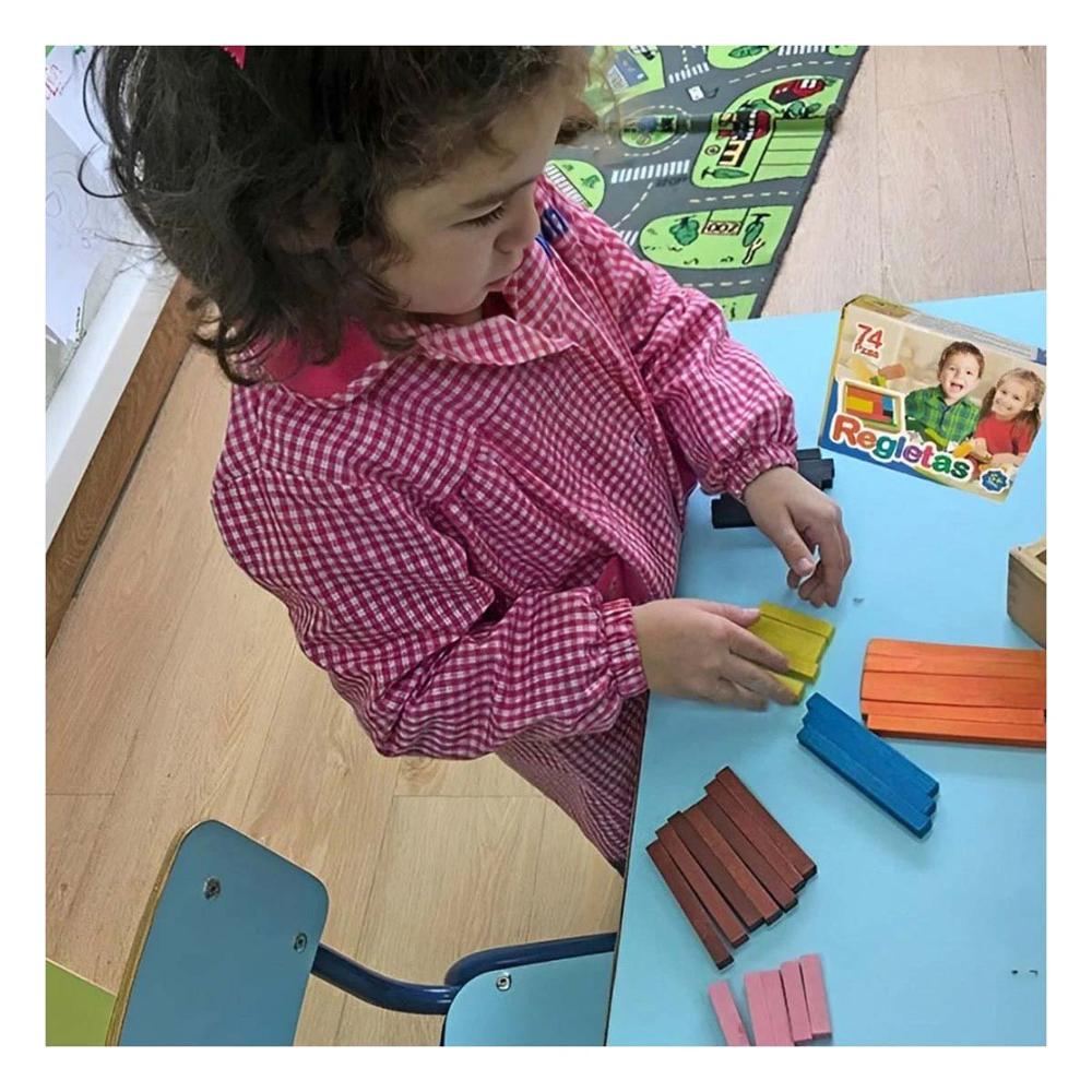 Pack6 Regletas Creativas Multicolor con 74 Piezas Didacticas