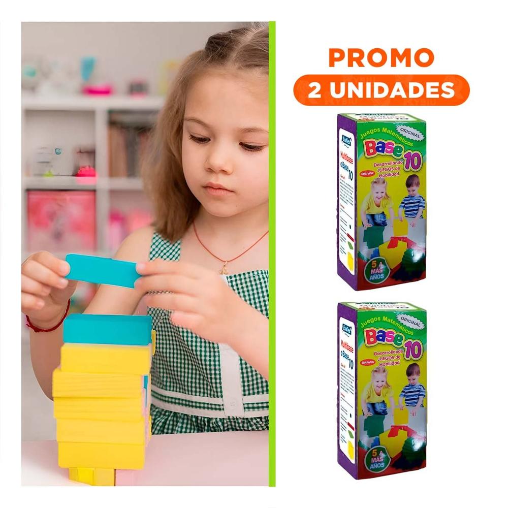 Pack2 Kit Base 10 para Desarrollar Habilidades Matematicas en Ninos Y+Regalo Sticker