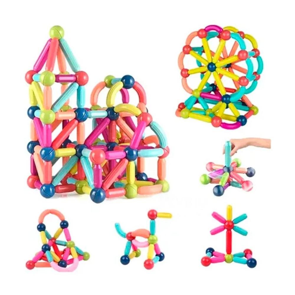 Coleccion Magnetica Piezas para Creatividad Educativa y Diversion en Hogar Y+Regalo Sticker