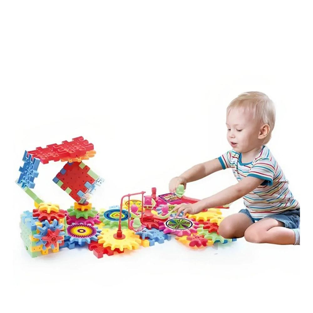 Juego Creativo de Granaje 108 Piezas para Niños Y+Regalo Sticker