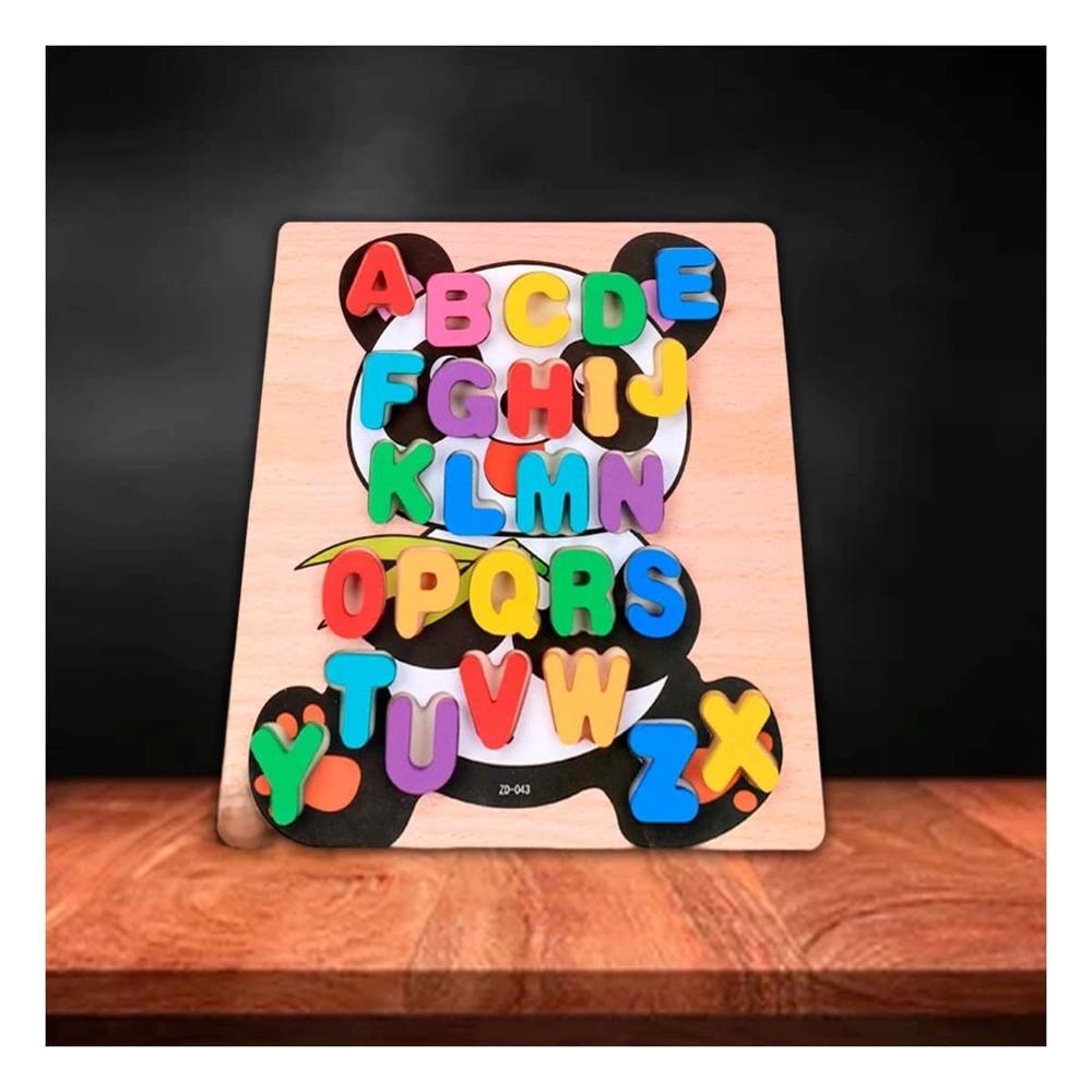 Kit Didactico Abecedario con Letras Encajables Tipo Osito para Hogar Y+Regalo Sticker