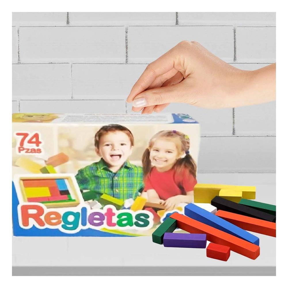 Piezas de Regletas Educativas Multicolor con 74 Piezas Y+Post It