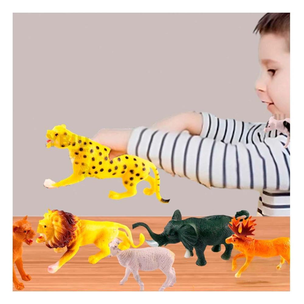 Conjunto Animales de Selva para Juguete Infantil en Bolsa para Juego Creativo