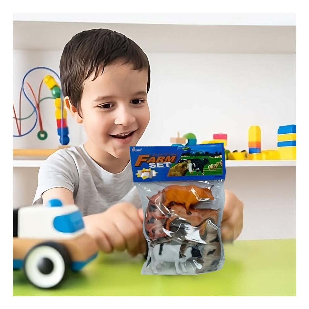 Paquete de Animales de Granja Domestico en Bolsa para Juego Creativo y Decoracion Y+Post It