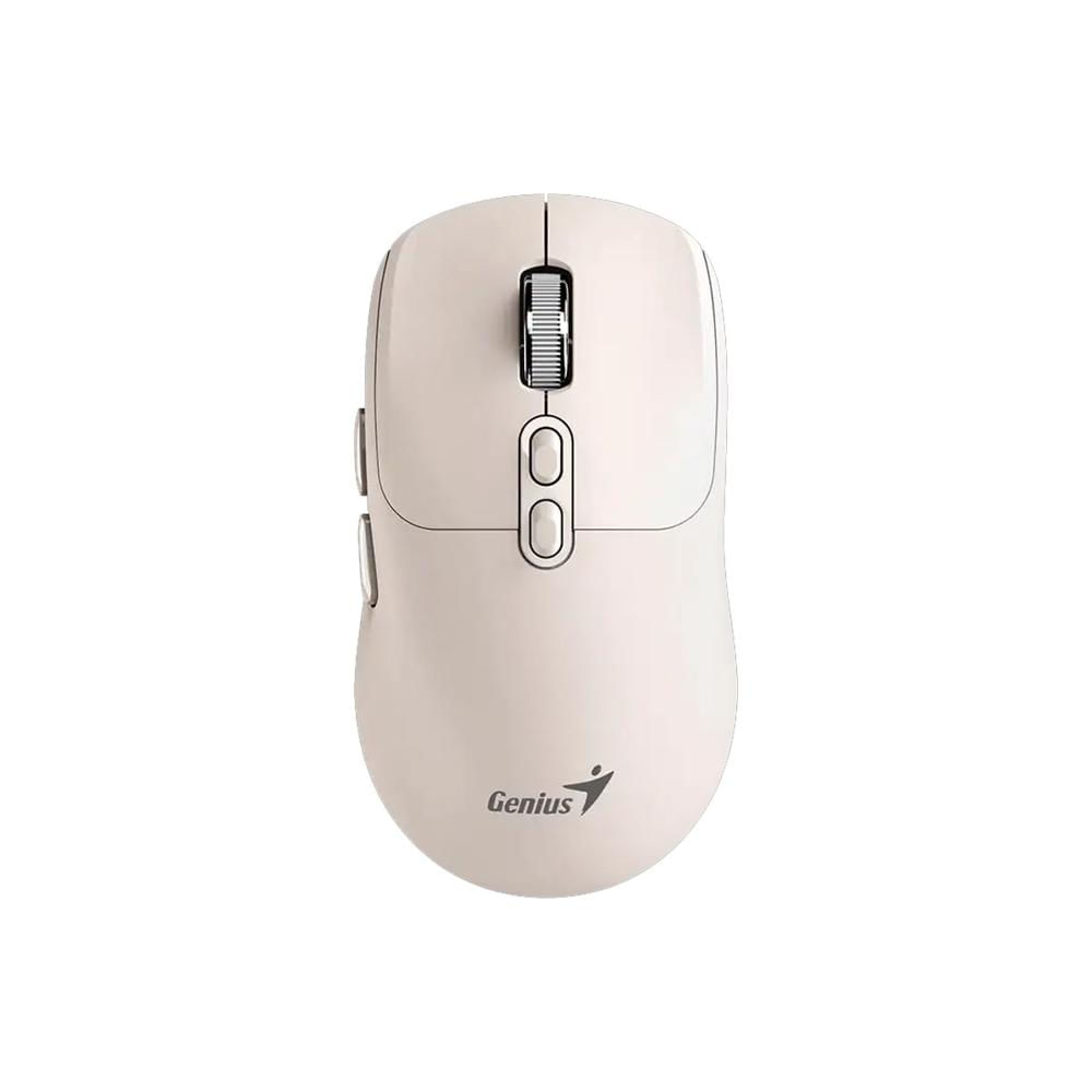 MOUSE GENIUS NX-8080S BT AI COPILOT DUAL WIRELESS MILK TEA