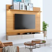 CENTRO DE ENTRETENIMIENTO PANEL DECORE LED 1.8 NATURE  OFF WHITE