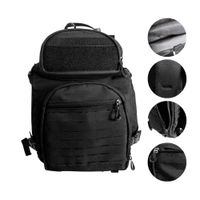 Mochila Militar 50L Táctica Camping Ejército Marina - Unisex Negro