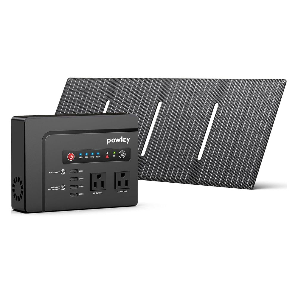 Estación de Energía  Incluye Panel Solar 40W y Salida 110V