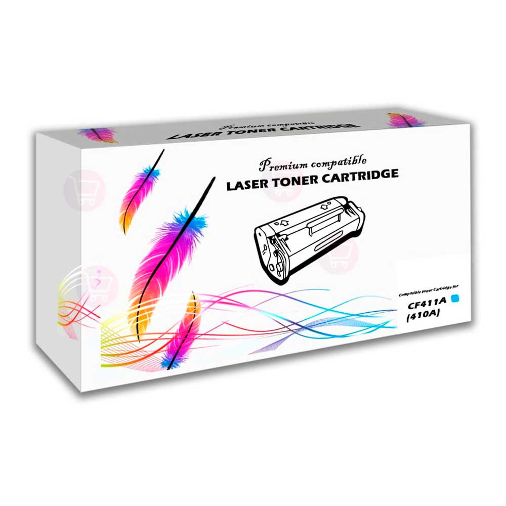 Toner HP 410A Cyan CF411A 2300 Pág. M452 Compatible