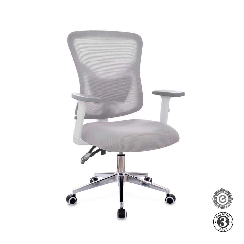 Silla Ergonómica Fone Ultra Gerente Cromado Gris Althea Confort