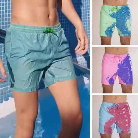 Shorts que Cambian de Color Secado Rápido Sensibles a la Temperatura Talla unica Multicolor