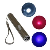 Linterna 3 En 1 Con Laser Rojo Y Luz Uv Funciona A Pila AA