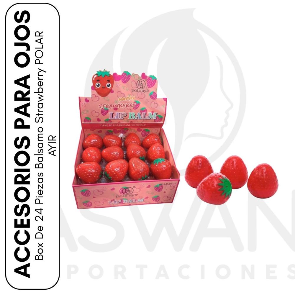 Box De 24 Piezas Balsamo Strawberry POLAR AYIR
