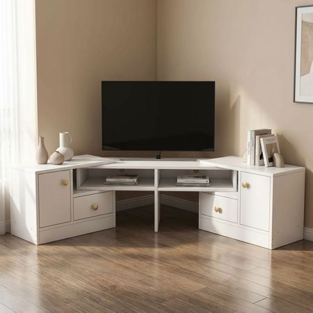 Mesa de TV 80'' Eunah Blanco | Masiva Home