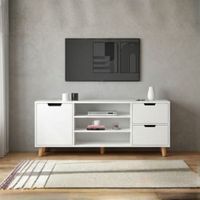 Mesa de TV 50'' Sabutori Blanco | Masiva Home