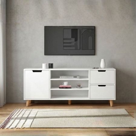 Mesa de TV 50'' Sabutori Blanco | Masiva Home