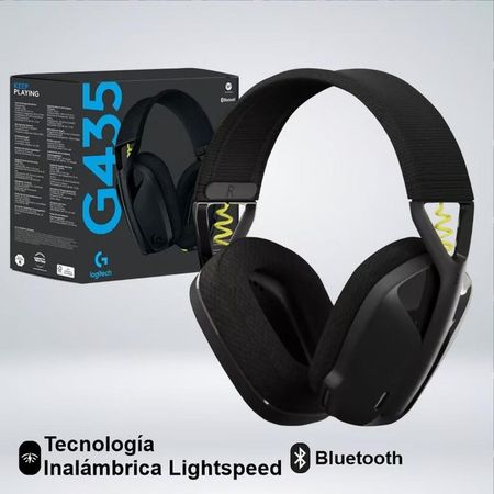 AUDIFONO CMICROF LOGITECH G435 LIGHTSPEED BLUETOOTH BLACK