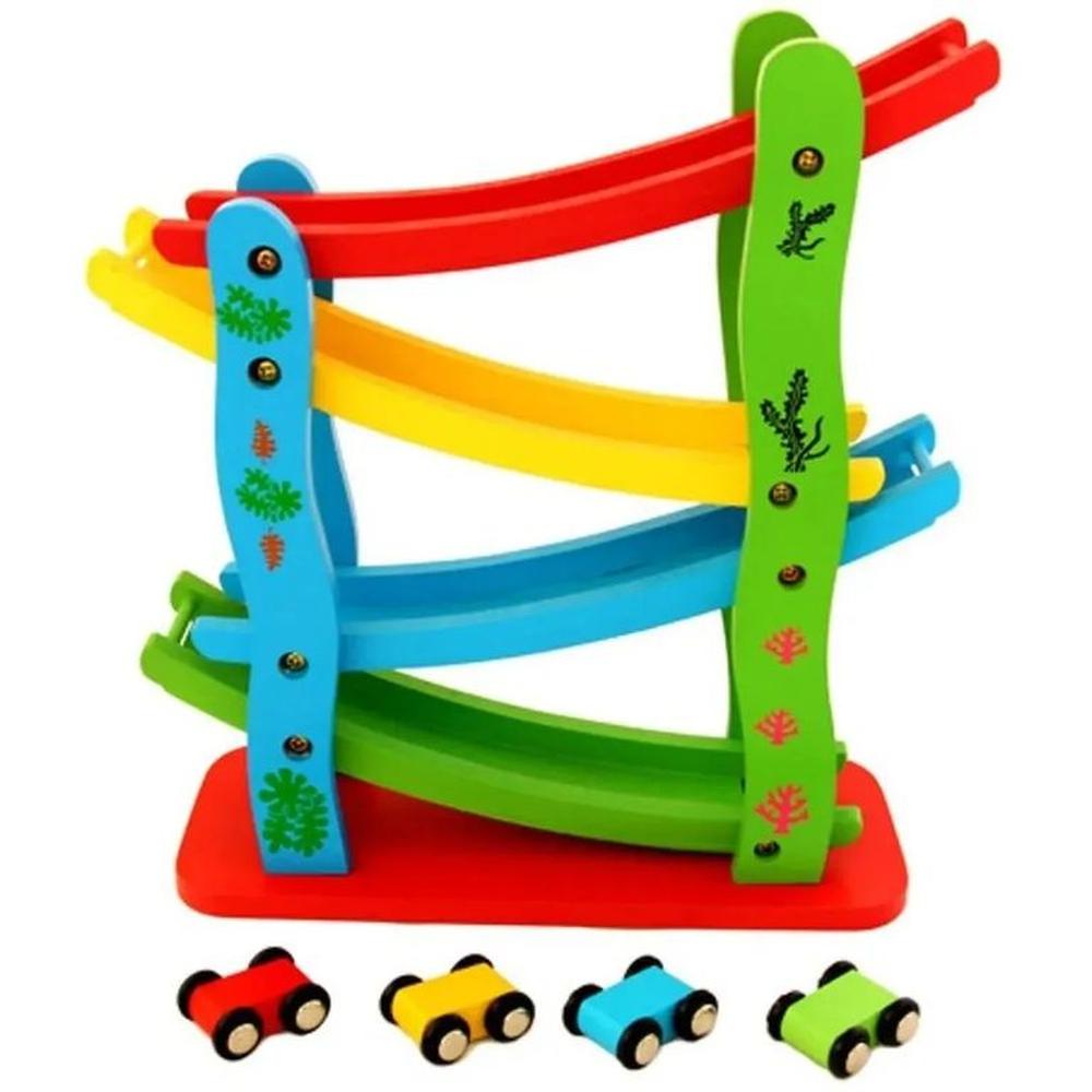 Pista De Carritos En Zigzag Montessori  Diversión que Educa