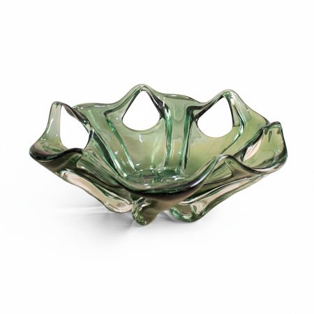 CENTRO DE MESA VERDE VIDRIO MURANO II