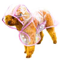 CAPA Impermeable de Lluvia para Mascotas Talla 3 FUCSIA