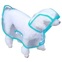 CAPA Impermeable de Lluvia para Mascotas Talla 4 CELESTE