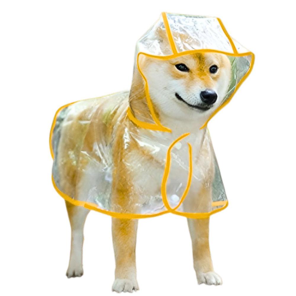 CAPA Impermeable de Lluvia para Mascotas Talla 5 Amarillo