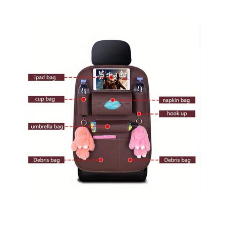 Organizador para Asiento de Auto Color Beige