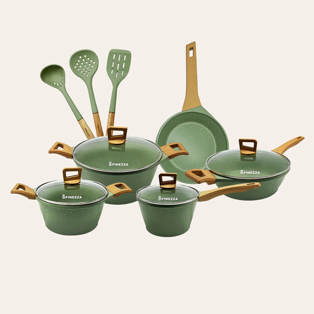 Juego de ollas ultragranito de 12 pzs-Finezza FZ-X1733CV