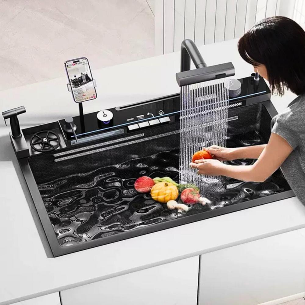 Lavadero Multifuncional de Lujo con Porta Celular LUX-BSA6034