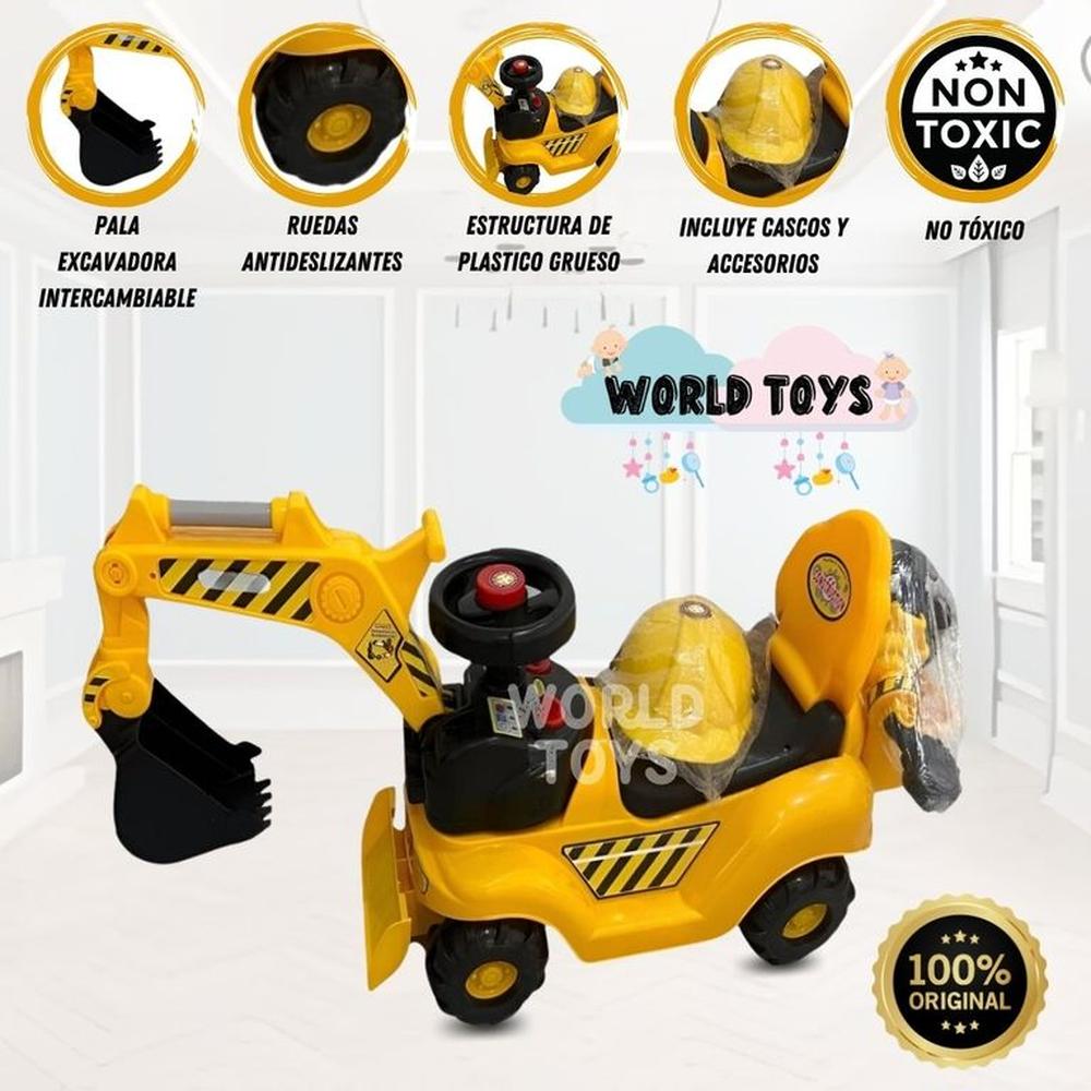 Correpasillo Didáctico NAMAKE Excavadora Yellow