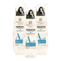 PACK 3 ACONDICIONADOR KERATINA 3 EN 1 520ML PERFECT CARE