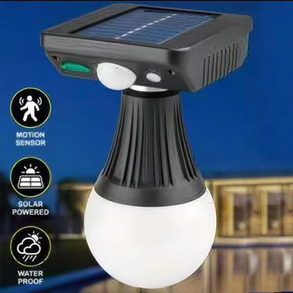 Foco LED Solar 200W Ultra Potente con Sensor de Movimiento y Carga Dual Tipo C  IP65