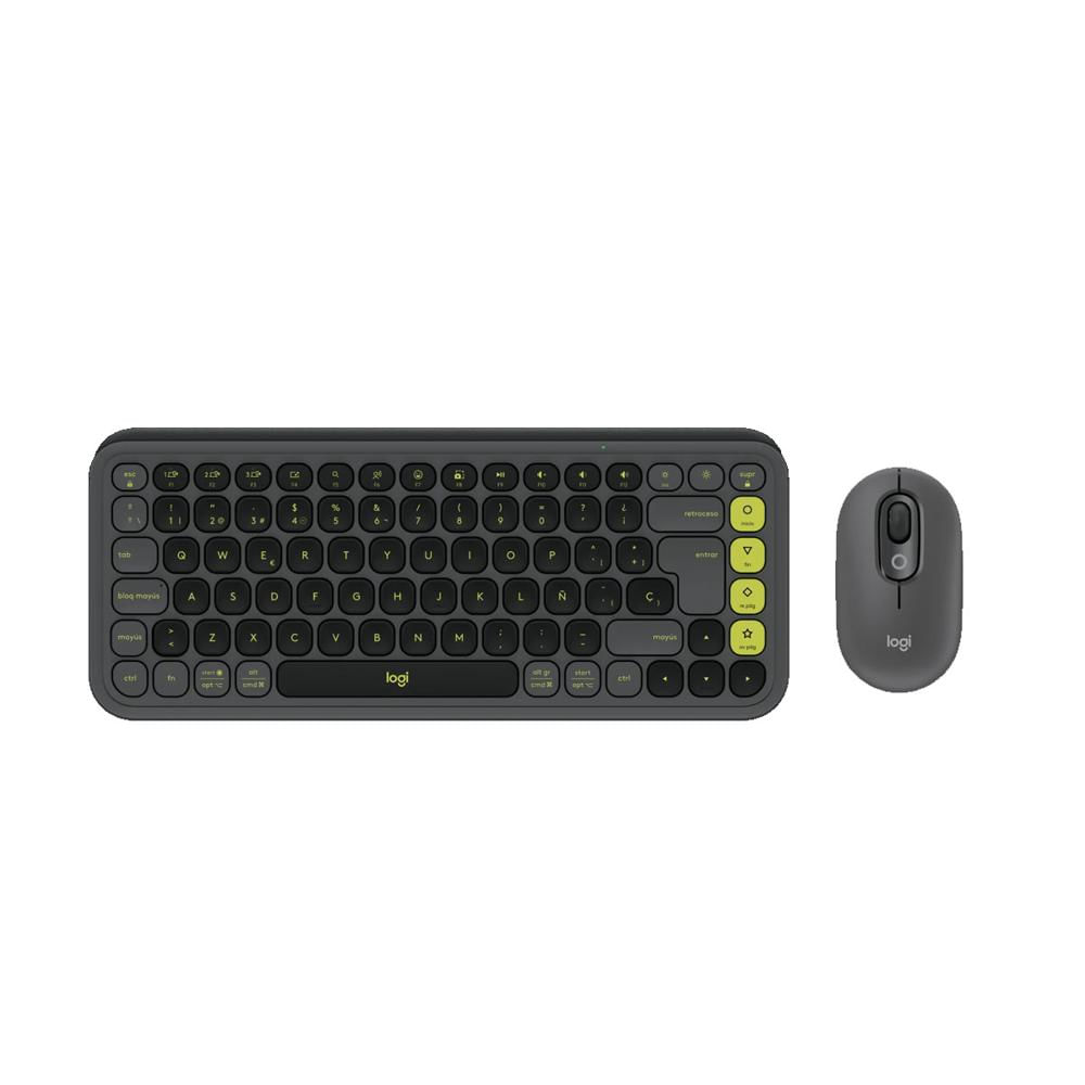 TECLADO LOGITECH MOUSE POP ICON BLUETOOTH WIRELESS SP NEGRO