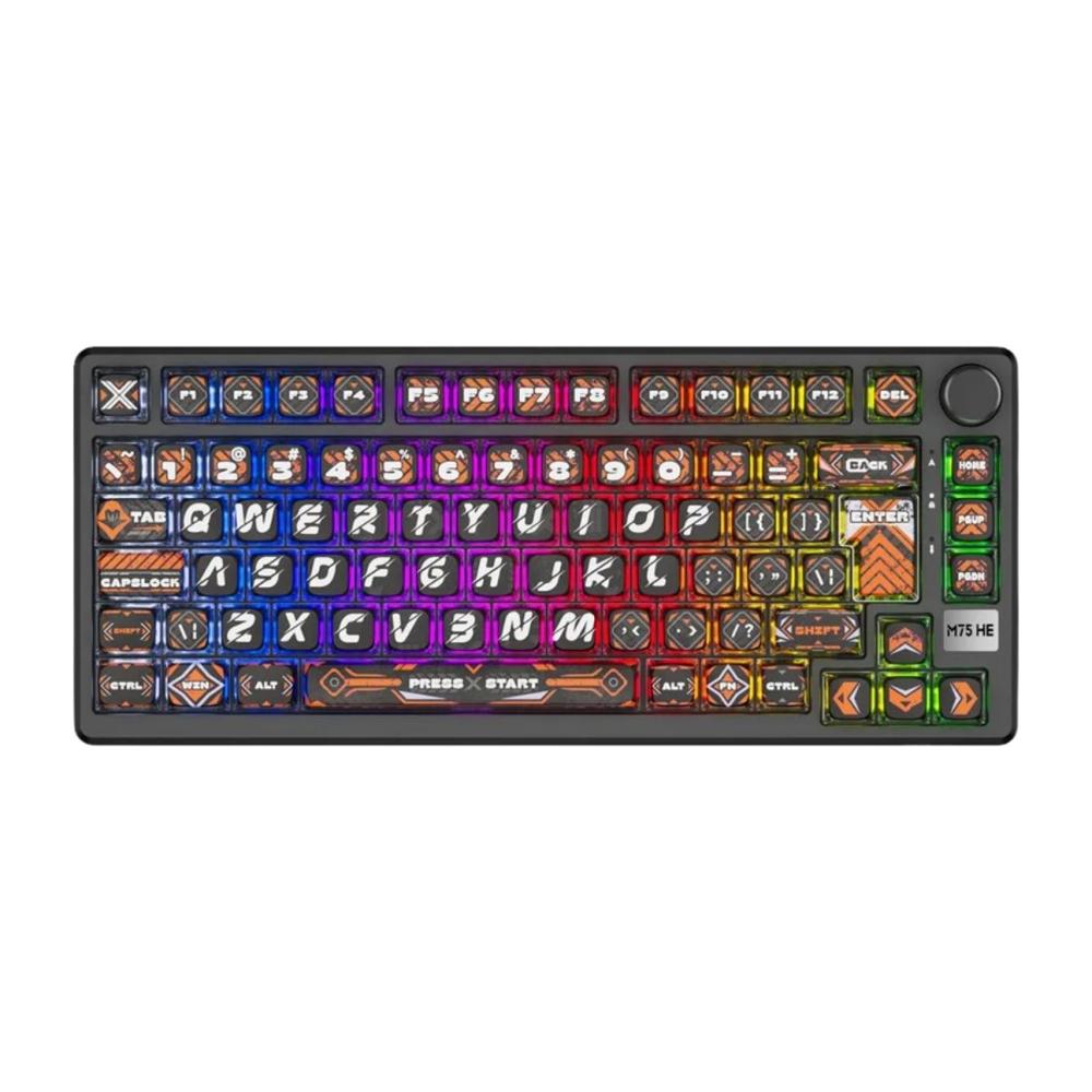 Teclado Royal Kludge M75 HE Wireless 75% Hephaestus Switch Mint