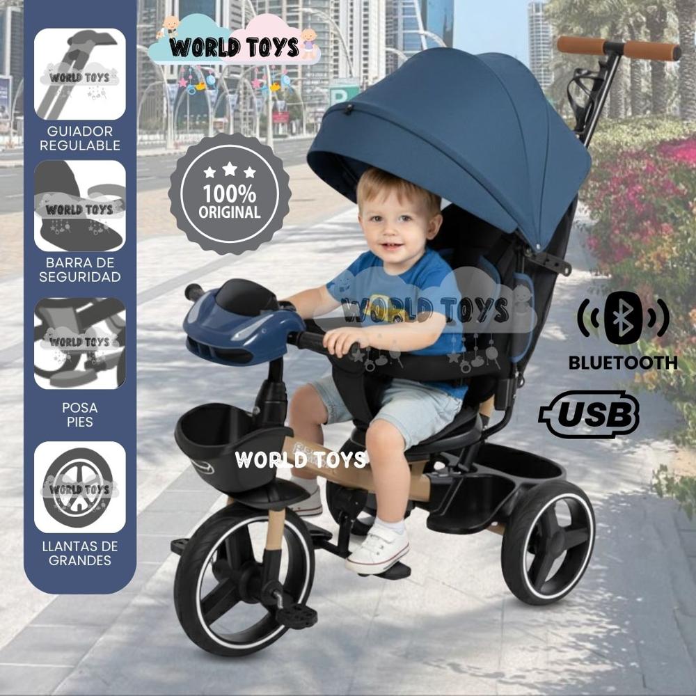 Triciclo Guiador para Niños LIGEND SUPRA Edición Limitada Blue