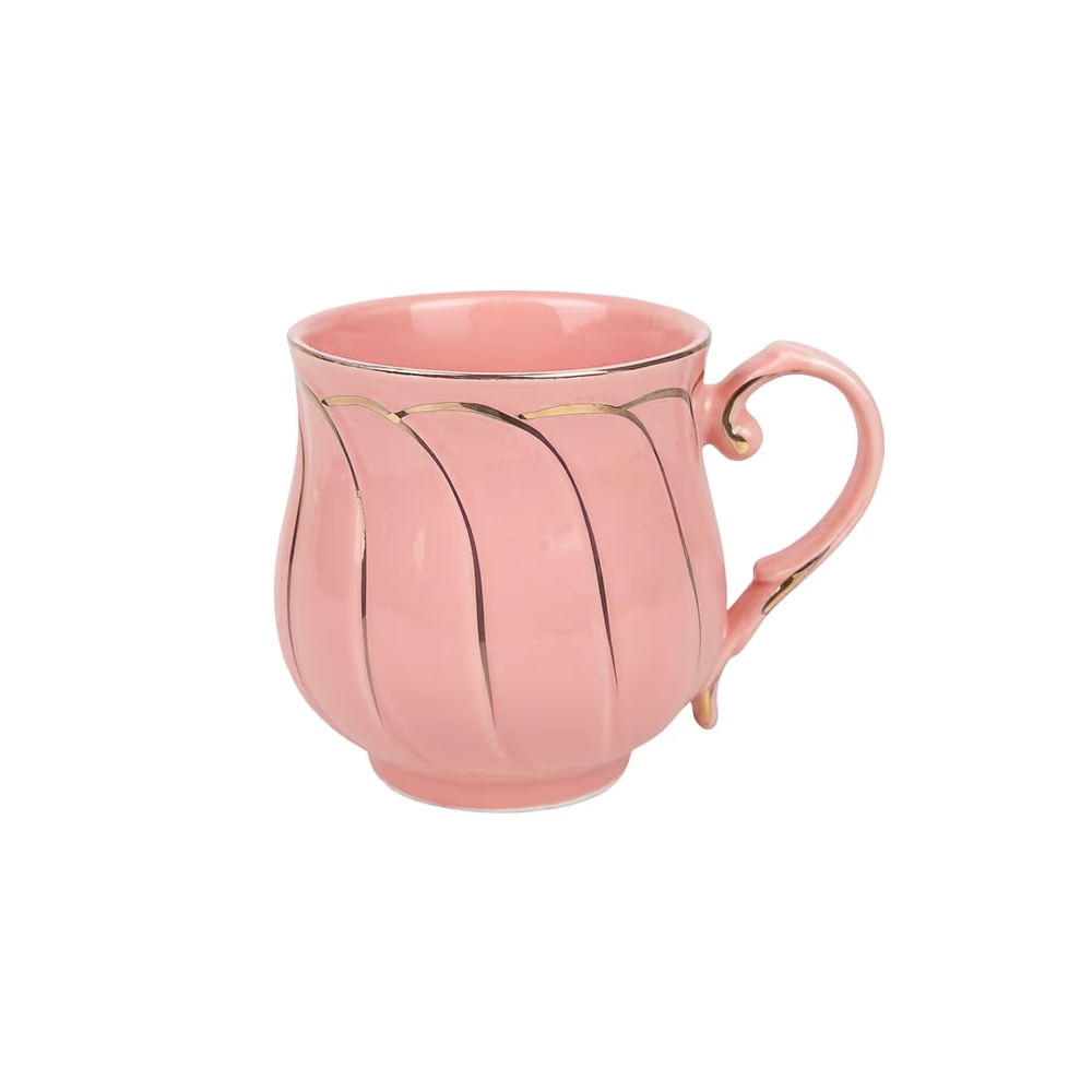 FELIZ DIA MAMA - Taza de té de porcelana rosada