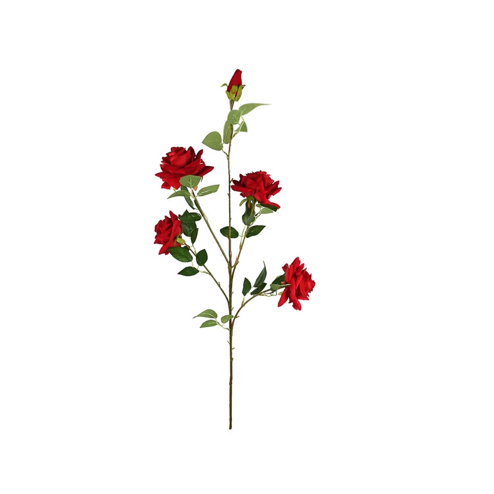 FELIZ DIA MAMA - ROSAS ARTIFICIALES DE POLIESTER COLOR ROJO